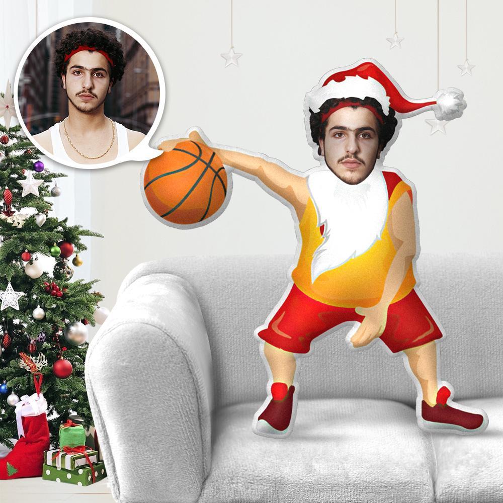 My Face Pillow Custom Pillow Face Body Pillow Personalised Photo Pillow Gift Basketball Santa Claus Kris Kringle Throw Pillow MiniMe Pillow - photomoonlampau