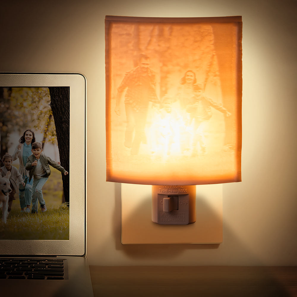 Personalised 3D Printed Lithophane Night Light Lithophane Lamp ForBedrooms Nurseries or Kid's Rooms