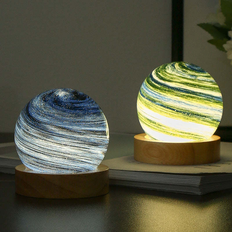 Planet Lamp Fantasy Rainbow Planet Table Lampshade Creative Romantic Sunset Couple Morning and Evening Night - photomoonlampau