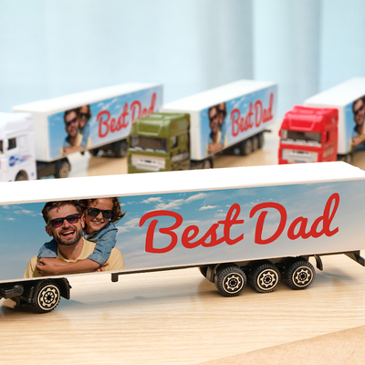 Customized With Name On The Side of The Truck Personalized Toy Truck: Birthday, Christmas, Any Event for Him - photomoonlampau