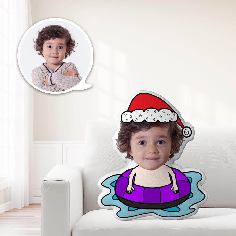 Personalised Face Picture Minime Throw Doll Custom Christmas Minime Throw Pillow - photomoonlampau