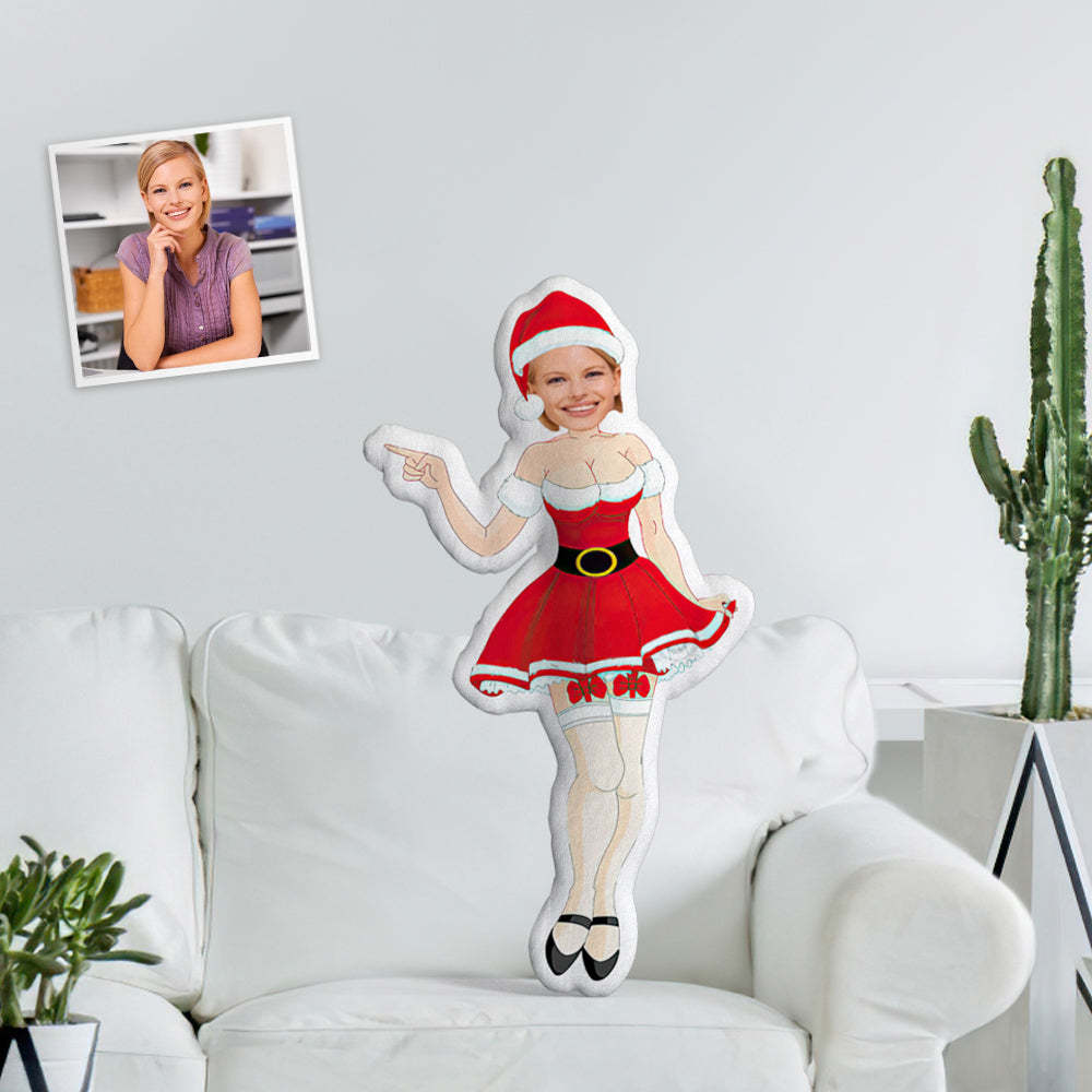 My Face Pillow Custom Pillow Face Body Pillow For Her Personalised Santa Photo Pillow - photomoonlampau