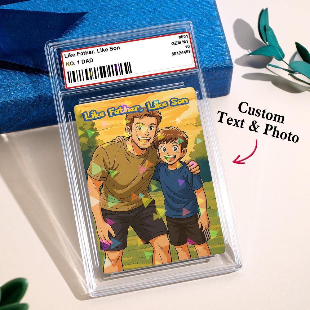 Custom Card Anniversary Gift Present Turn Your Photo into a Unique Collectible - photomoonlampau