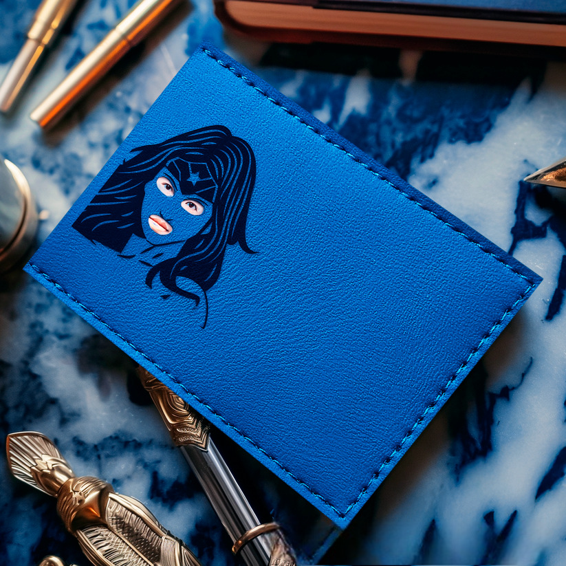 Bat ID Wallet Sleek Superhero Leather Wallet for Men, Perfect Father Day Gift - photomoonlampau