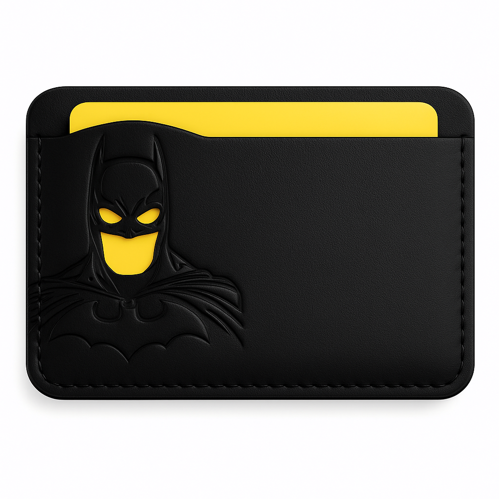 Bat ID Wallet The Ultimate Superhero-Inspired Leather Wallet for Men Father Day Gift - photomoonlampau