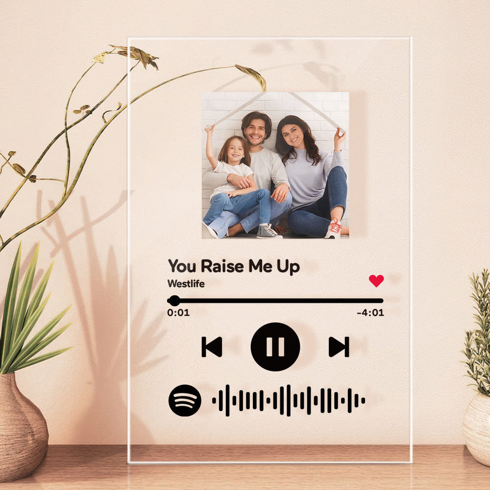 Christmas Gift  Art Glass Album Cover Custom Music Plaque Best Photo Gift