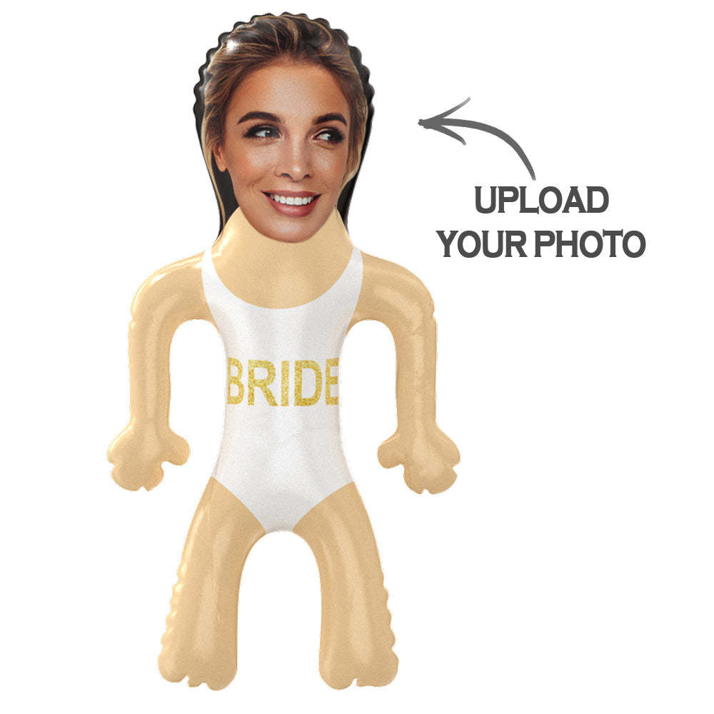 Personalized Bride Swimming Blow Up Dolls Funny Bridal Bachelorette Gifts for Her - photomoonlampau