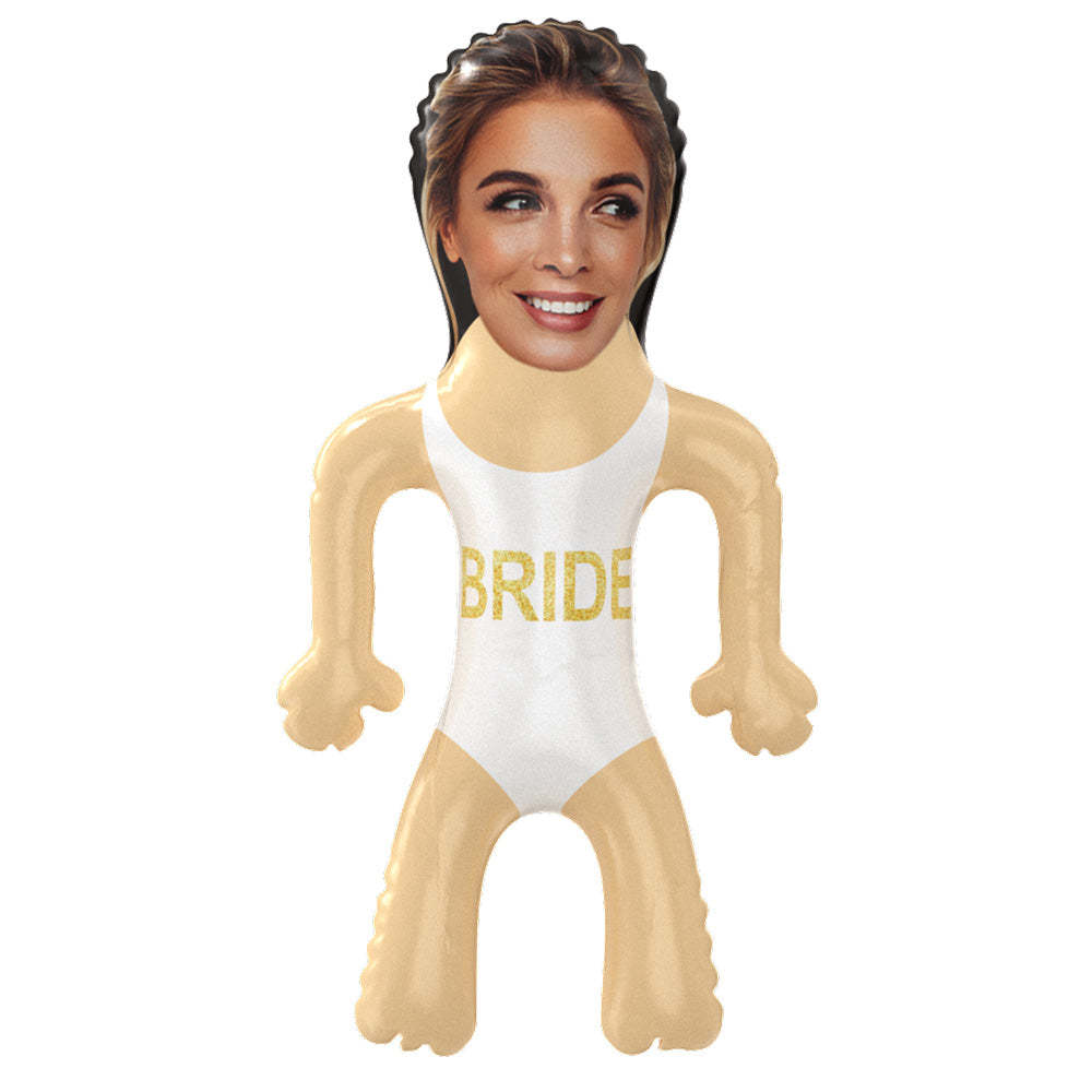Personalized Bride Swimming Blow Up Dolls Funny Bridal Bachelorette Gifts for Her - photomoonlampau