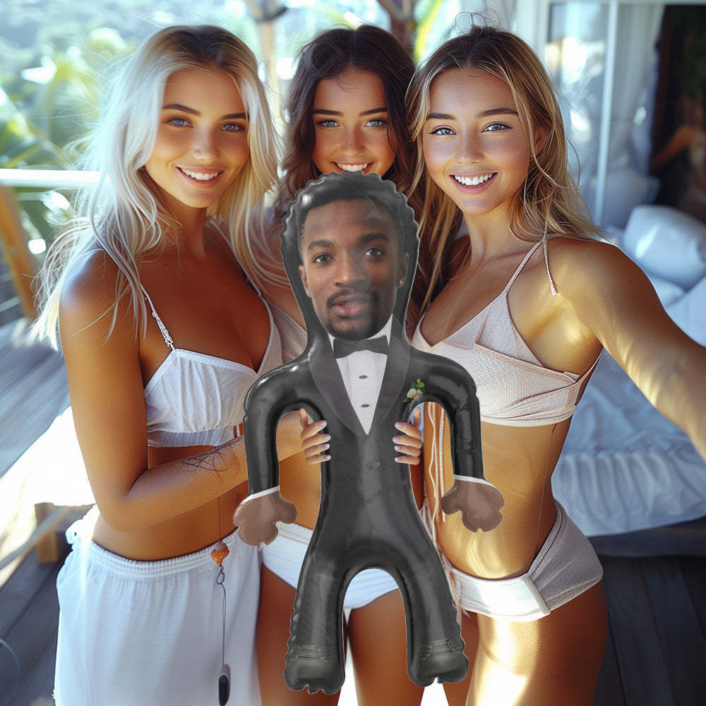 Personalized Groom Blow Up Dolls Unique Wedding Gifts Bachelorette Party Decor - photomoonlampau