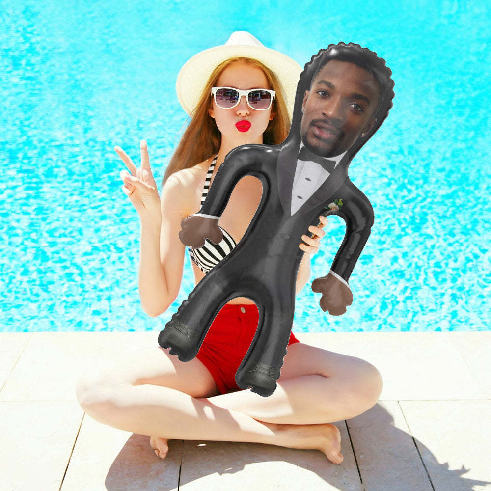 Personalized Groom Blow Up Dolls Unique Wedding Gifts Bachelorette Party Decor - photomoonlampau