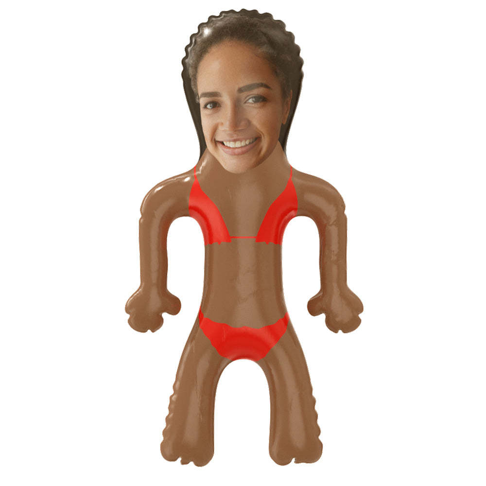 Personalized Bikini Blow Up Dolls Funny Inflatable Doll Party Favors Gifts for Her - photomoonlampau