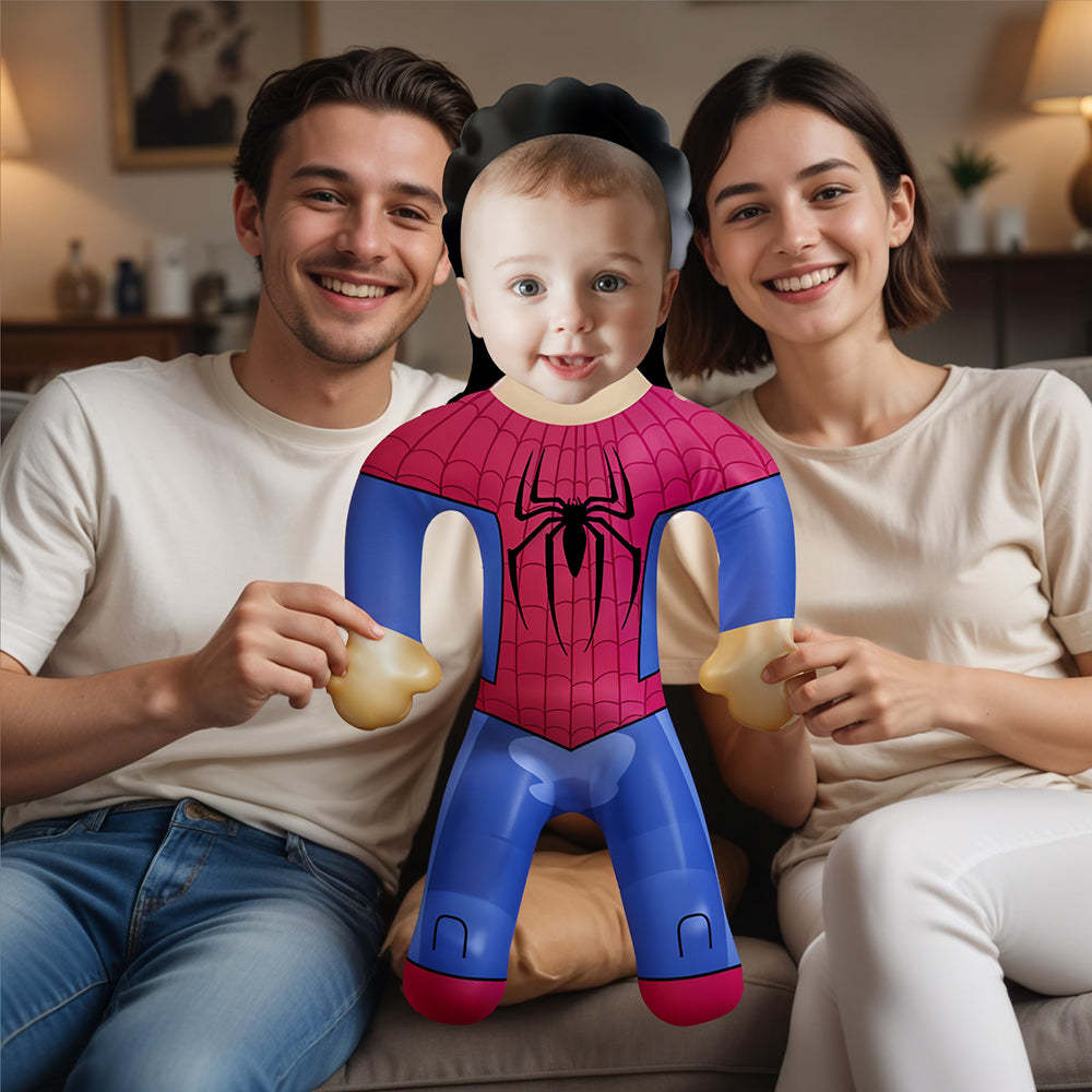 Personalized Superhero Blow Up Dolls Inflatable Minime Balloon Gifts for Him/Kids - photomoonlampau