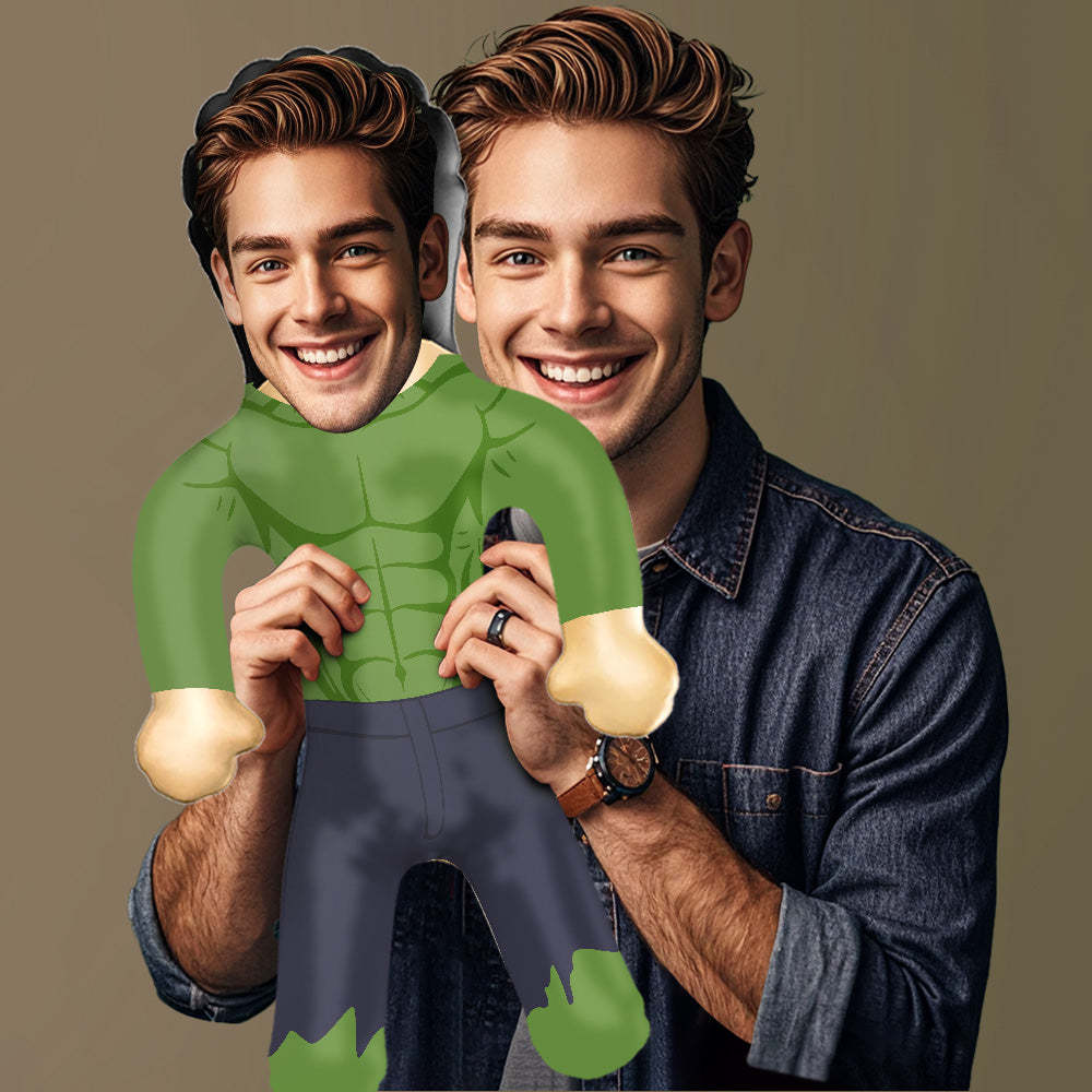 Superhero Inflatable Minime Balloon With Face Personalized Blow Up Dolls for Him/Kids - photomoonlampau