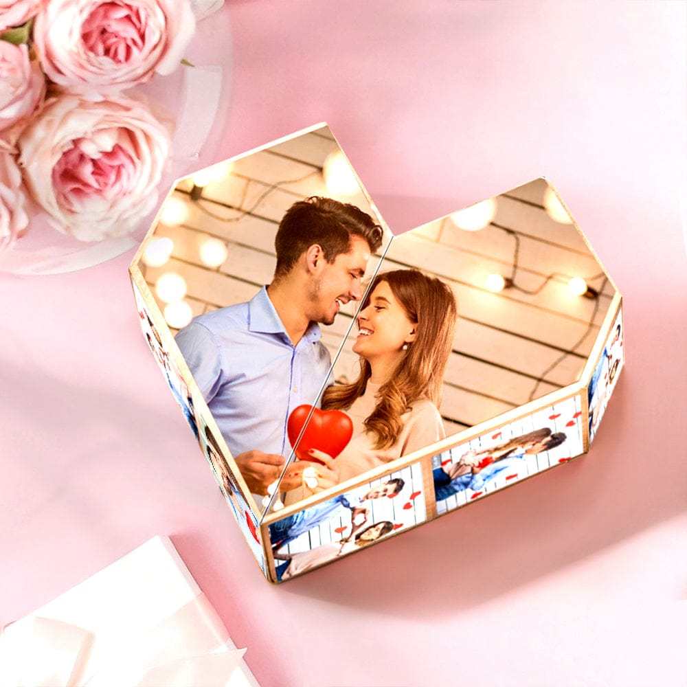 Personalized Photo Rubic's Cube Multiphoto Colorful Wooden Rubic's Cube Valentine's Day Gifts - photomoonlampau
