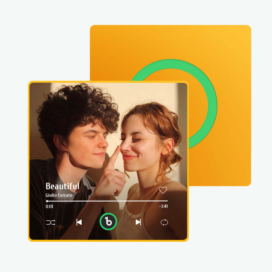 Custom Music Fridge Magnet and Photo Colorful Album Fridge Magnet Music Wall Photo Sticker That Can Be Played - photomoonlampau
