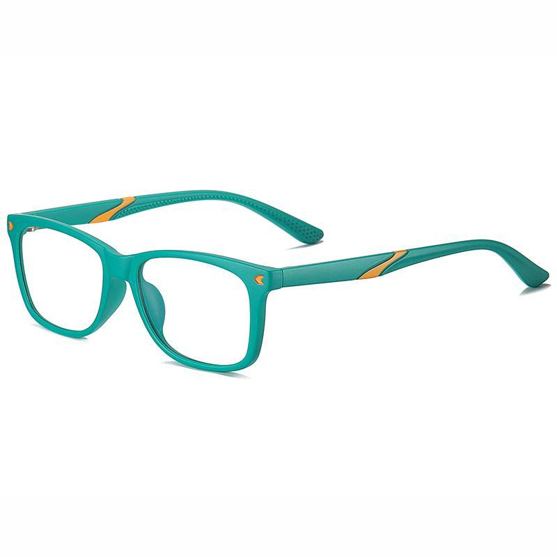 Wise - (Age 7-12)Children Blue Light Blocking Computer Reading Gaming Glasses - Sand Green - photomoonlampau