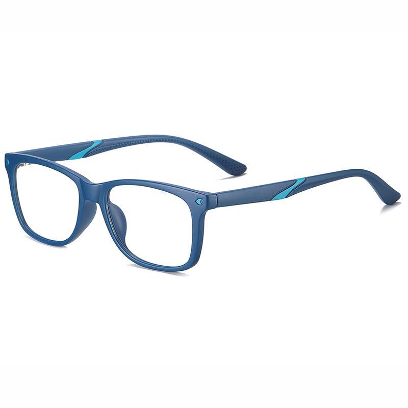 Wise - (Age 7-12)Children Blue Light Blocking Computer Reading Gaming Glasses - Sand Blue - photomoonlampau