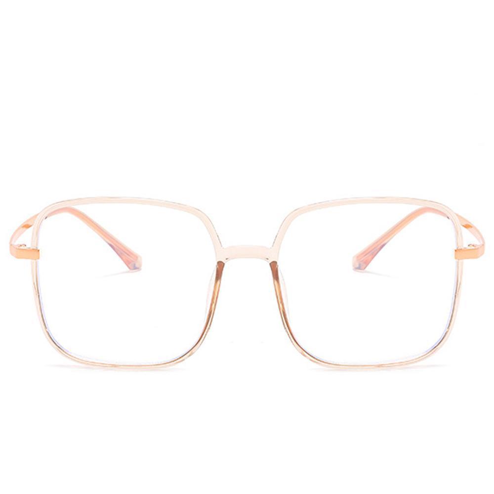 Star - Fashion Blue Light Blocking Computer Reading Gaming Glasses - Transparent Tea - photomoonlampau