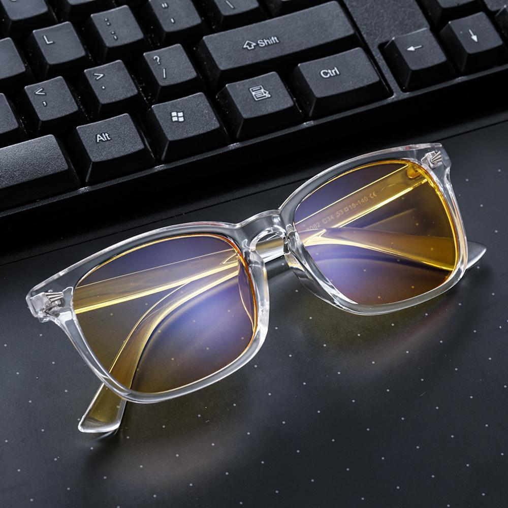 SIERRA - Adults Professional Gaming Glasses Blue Light Blocking Glasses - Clear Crystal - photomoonlampau