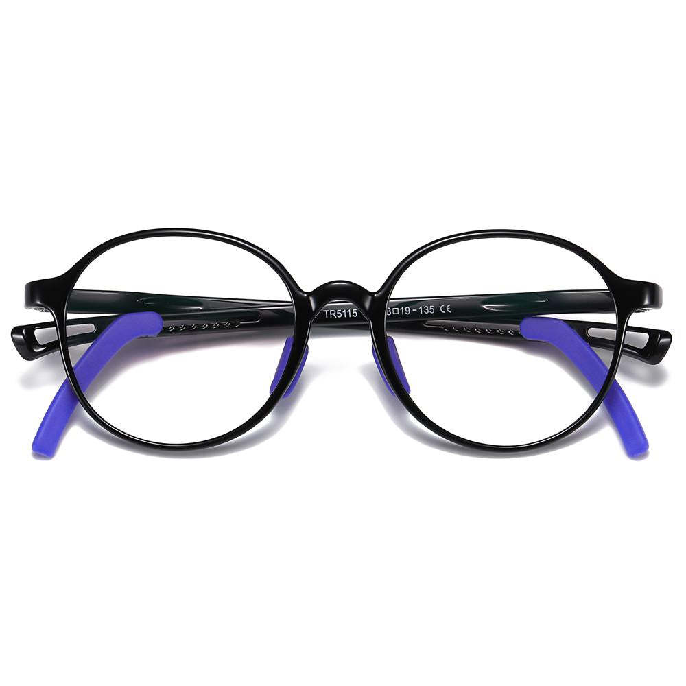 Smart - (Age 5-13)Children Non-slip Blue Light Blocking Glasses-Black - photomoonlampau
