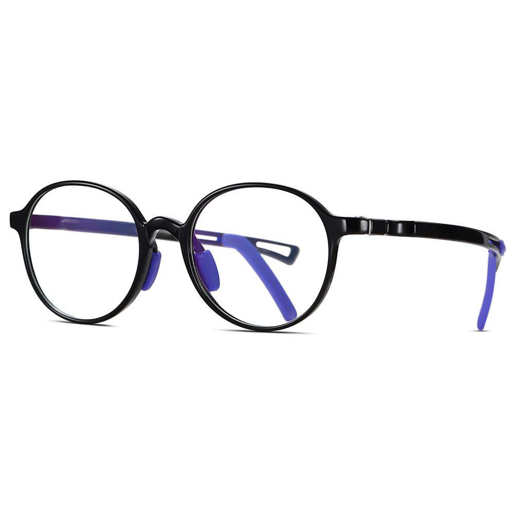 Smart - (Age 5-13)Children Non-slip Blue Light Blocking Glasses-Black - photomoonlampau
