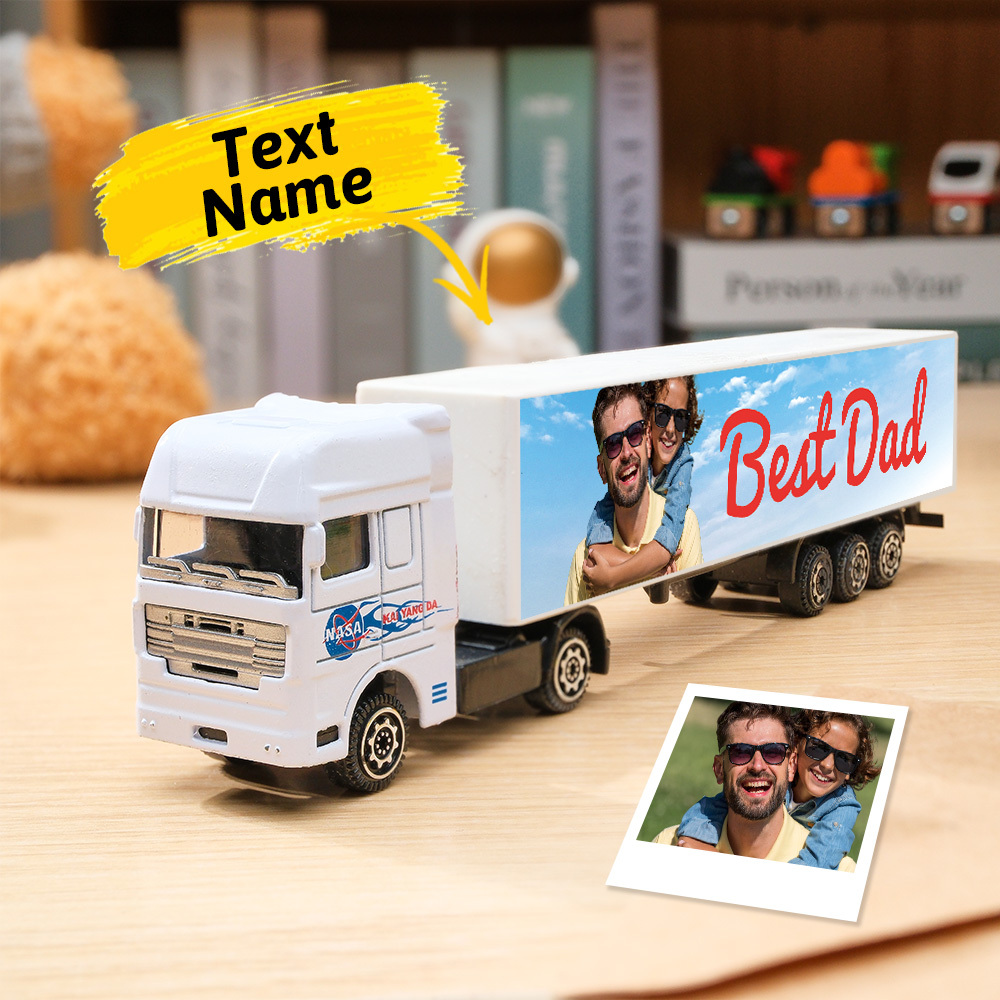 Customized With Name On The Side of The Truck Personalized Toy Truck: Birthday, Christmas, Any Event for Him - photomoonlampau