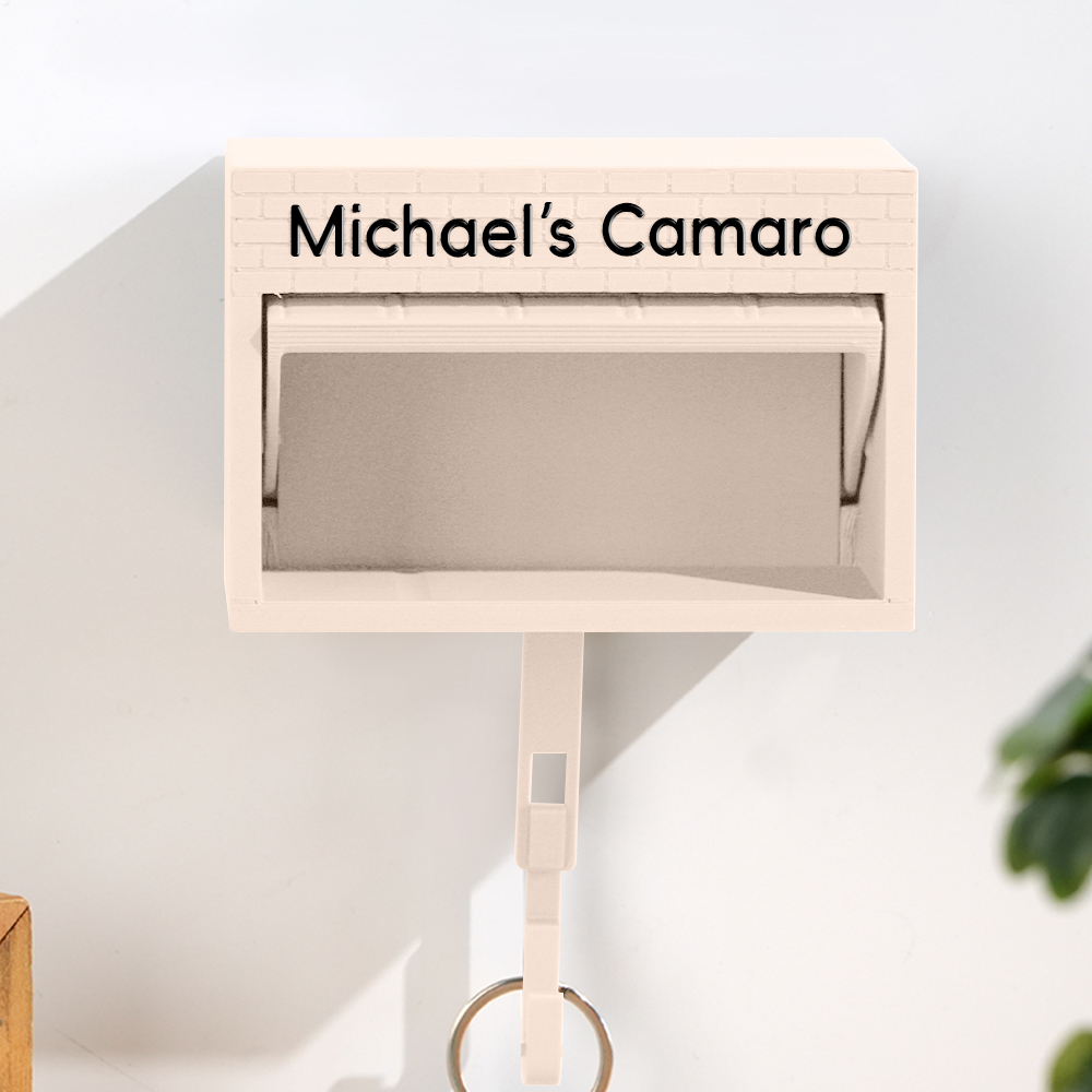 Mini Garage Key Holder for 1:64 Scale Cars Wall Mount Display Gift for Car Lovers - photomoonlampau