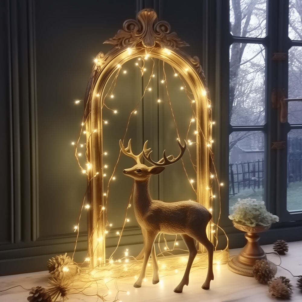 RGB Lights App Controlled Bluetooth Music Twinkle Multicolor USB String Lights For Christmas - photomoonlampau