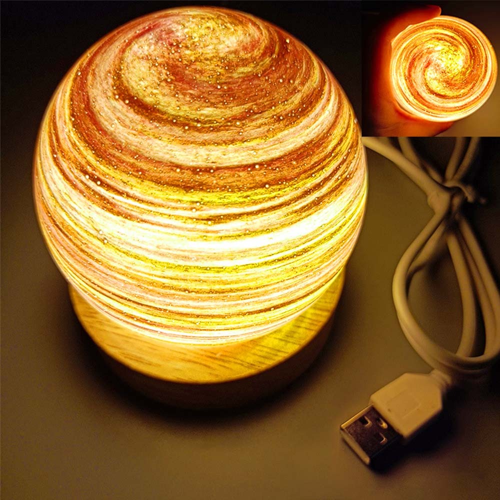 Planet Lamp Fantasy Rainbow Planet Table Lampshade Creative Romantic Sunset Couple Morning and Evening Night - photomoonlampau