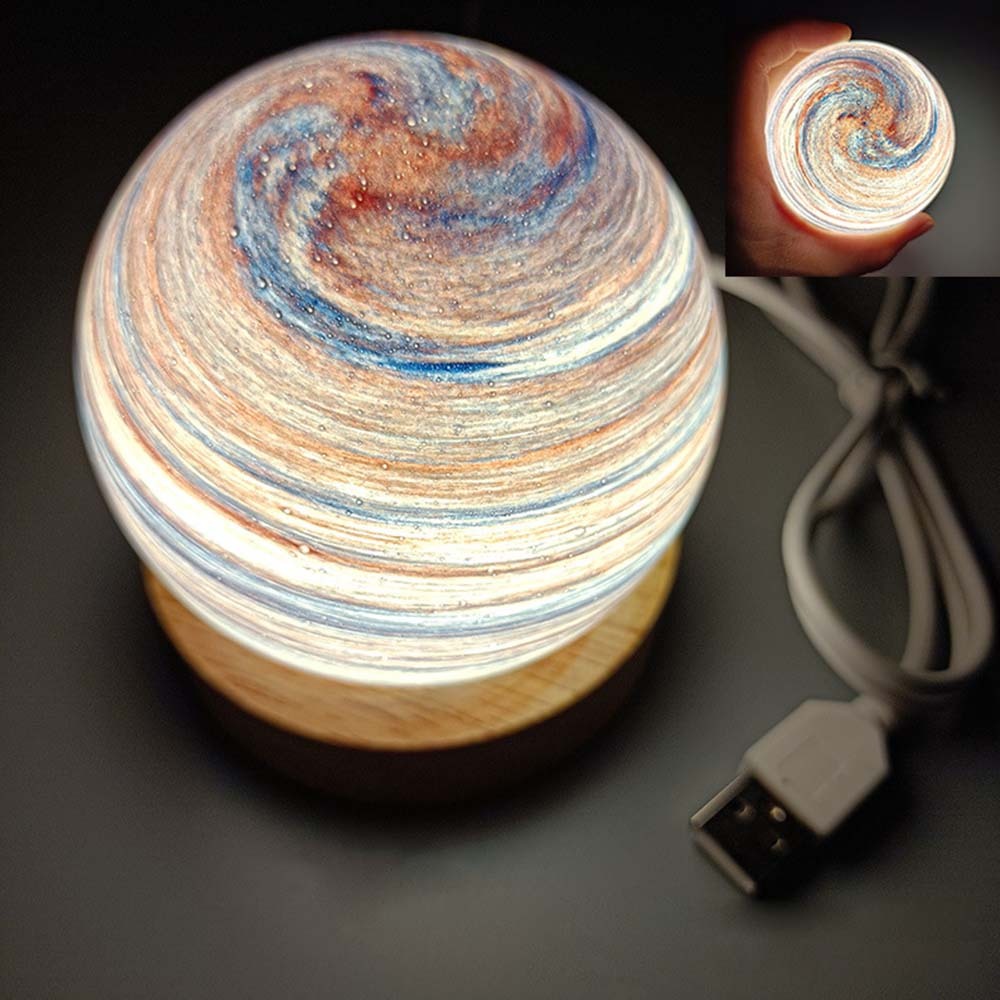 Planet Lamp Fantasy Rainbow Planet Table Lampshade Creative Romantic Sunset Couple Morning and Evening Night - photomoonlampau