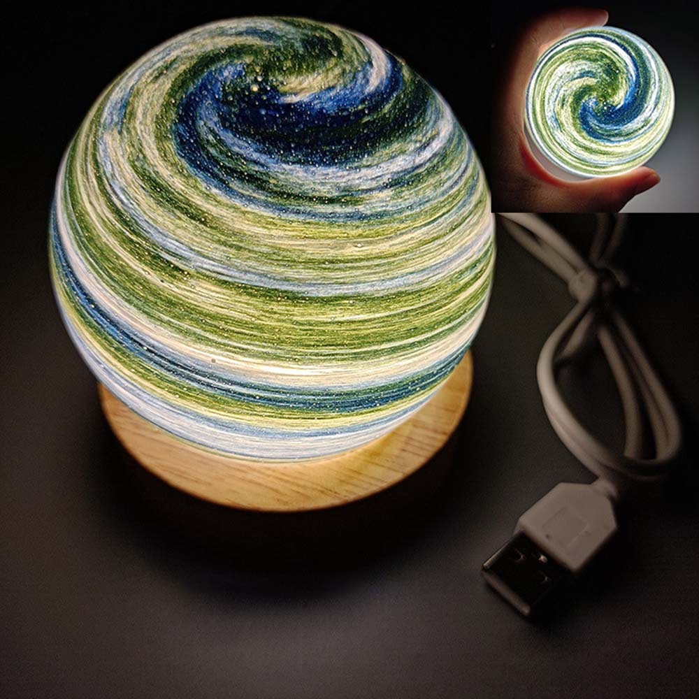 Planet Lamp Fantasy Rainbow Planet Table Lampshade Creative Romantic Sunset Couple Morning and Evening Night - photomoonlampau