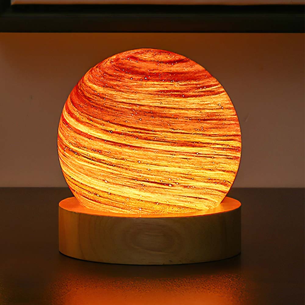 Planet Lamp Fantasy Rainbow Planet Table Lampshade Creative Romantic Sunset Couple Morning and Evening Night - photomoonlampau