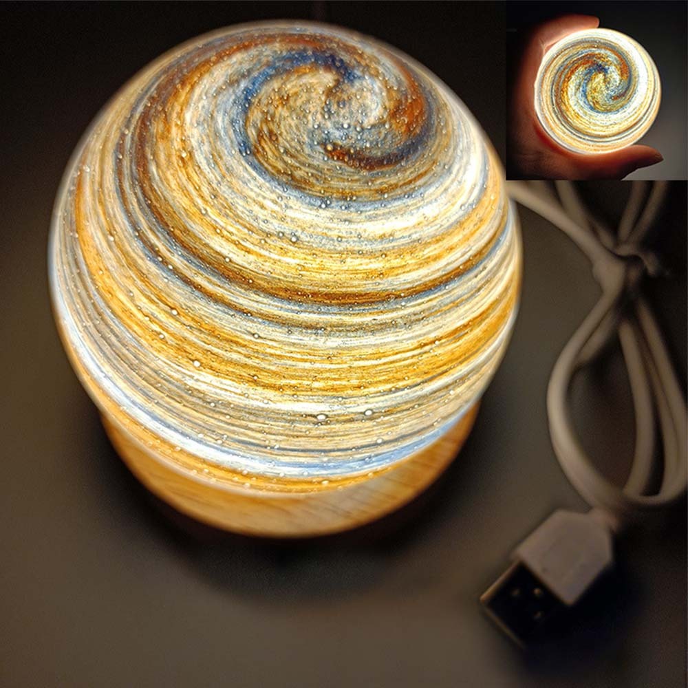 Planet Lamp Fantasy Rainbow Planet Table Lampshade Creative Romantic Sunset Couple Morning and Evening Night - photomoonlampau