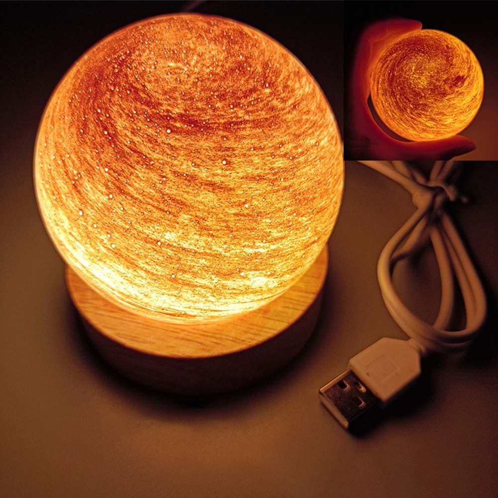 Planet Lamp Fantasy Rainbow Planet Table Lampshade Creative Romantic Sunset Couple Morning and Evening Night - photomoonlampau
