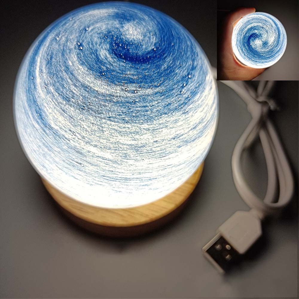 Planet Lamp Fantasy Rainbow Planet Table Lampshade Creative Romantic Sunset Couple Morning and Evening Night - photomoonlampau