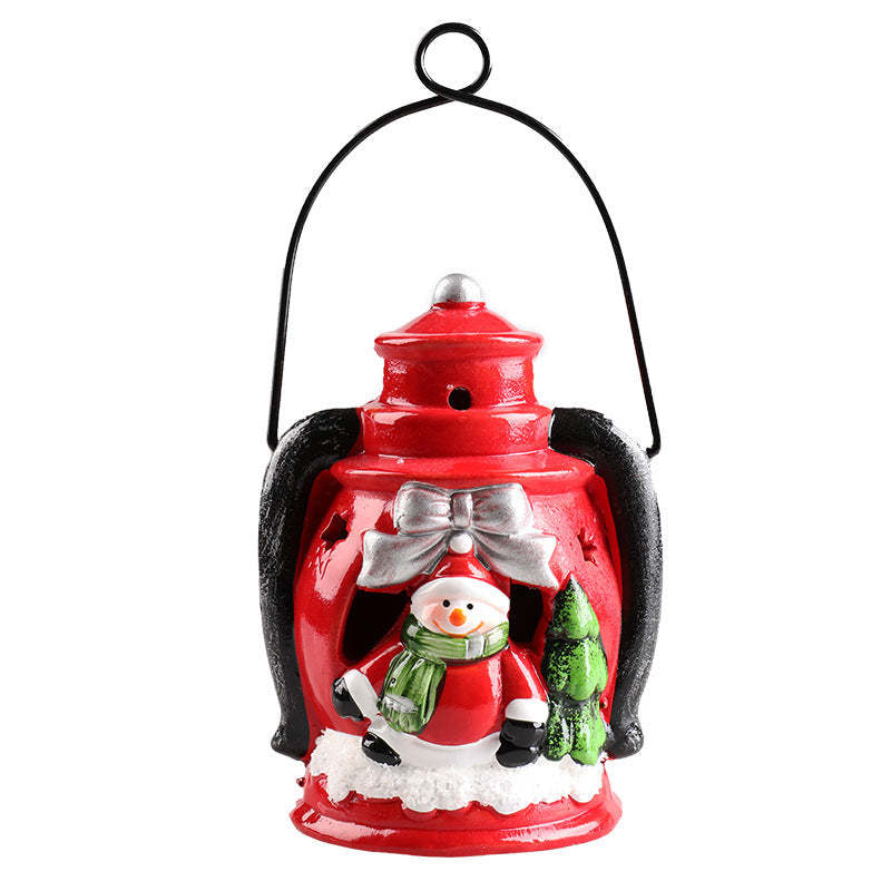 Christmas Flameless Candles Lovely Santa Claus Snowman Candle Light Christmas Decoration - photomoonlampau