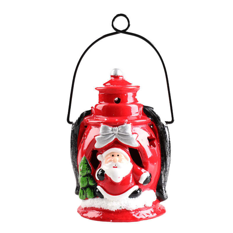 Christmas Flameless Candles Lovely Santa Claus Snowman Candle Light Christmas Decoration - photomoonlampau