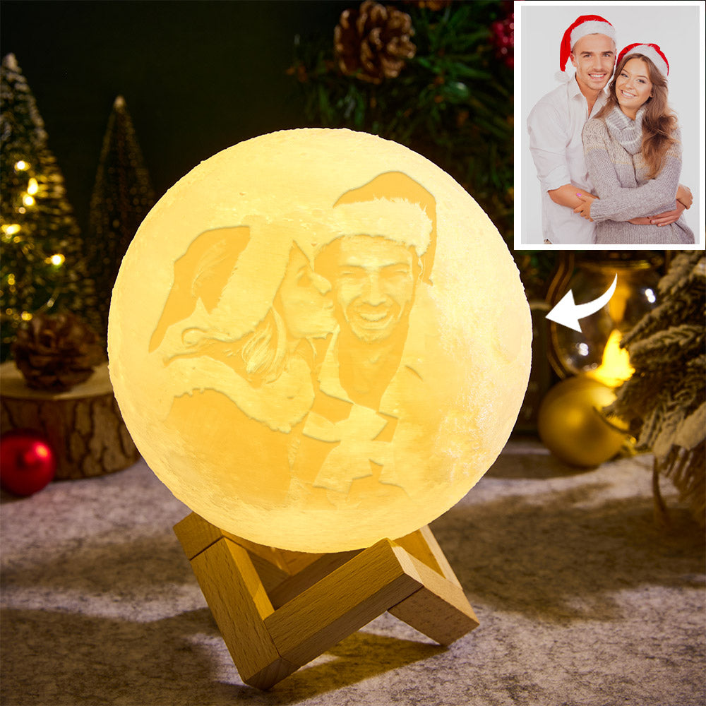 Custom 3D Printing Photo Moon Lamp Christmas Gifts Personalised Picture Light Engraving 3D Print Luna Light