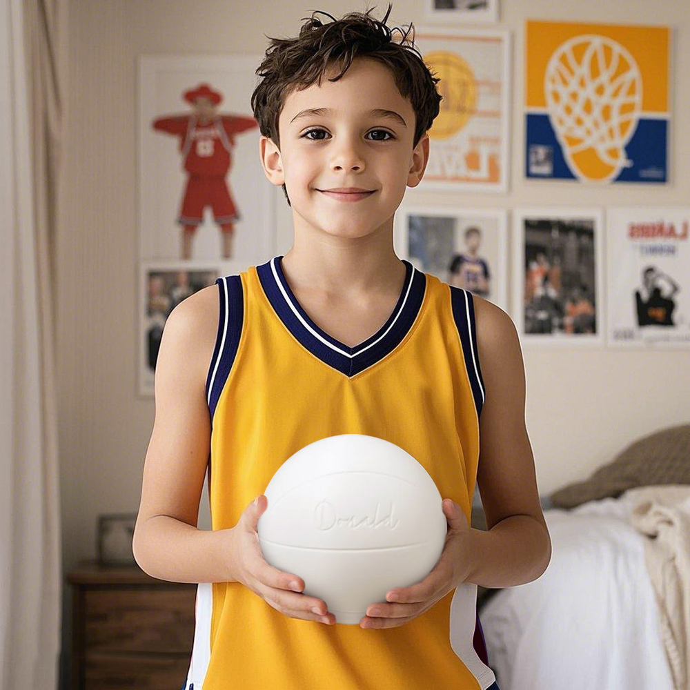 Personalized Name Basketball Night Light, 3D Table Lamp Light for Kids Room, Sports Decor for Boys Bedroom, Valentine Gifts for Him/Men - photomoonlampau