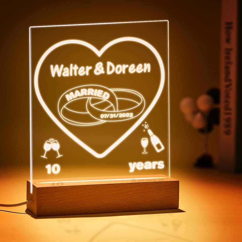 You could add your son name on the custom night light