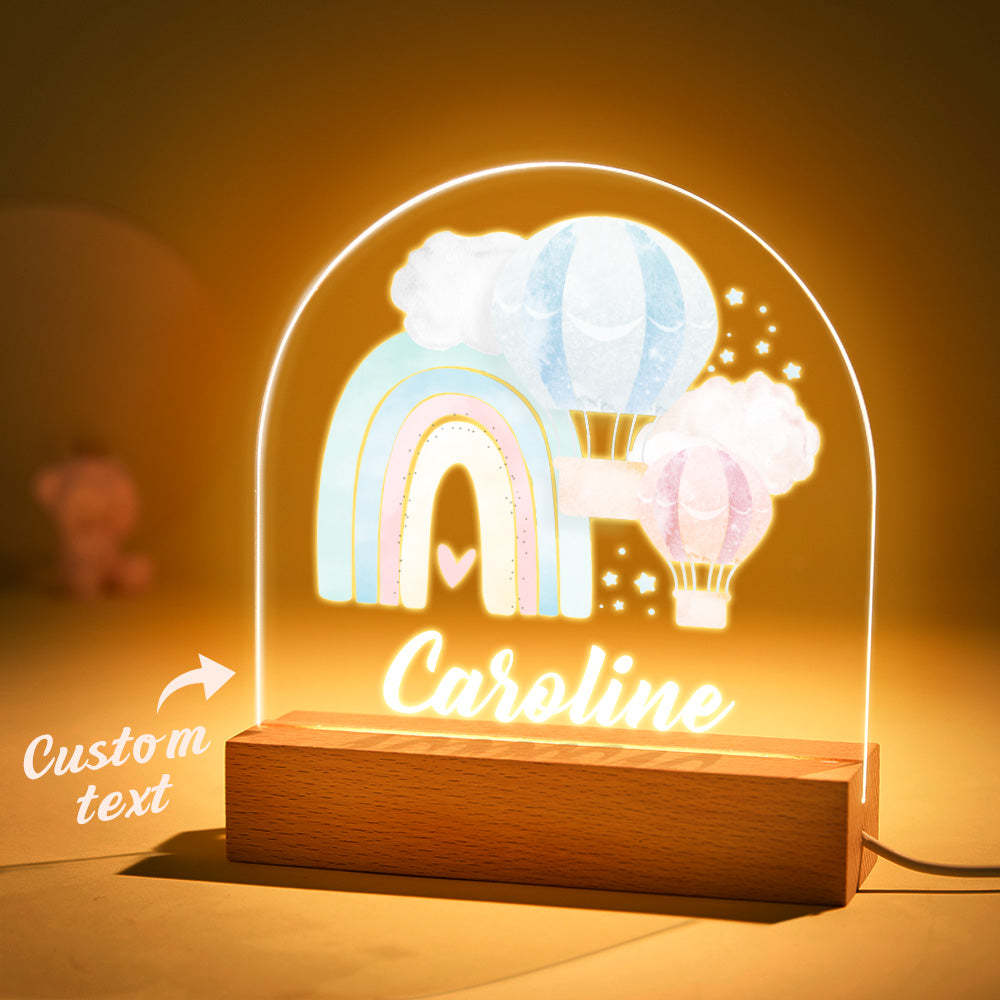 You could add your son name on the custom night light