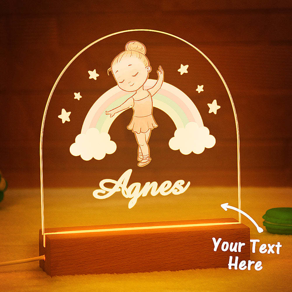 You could add your son name on the custom night light