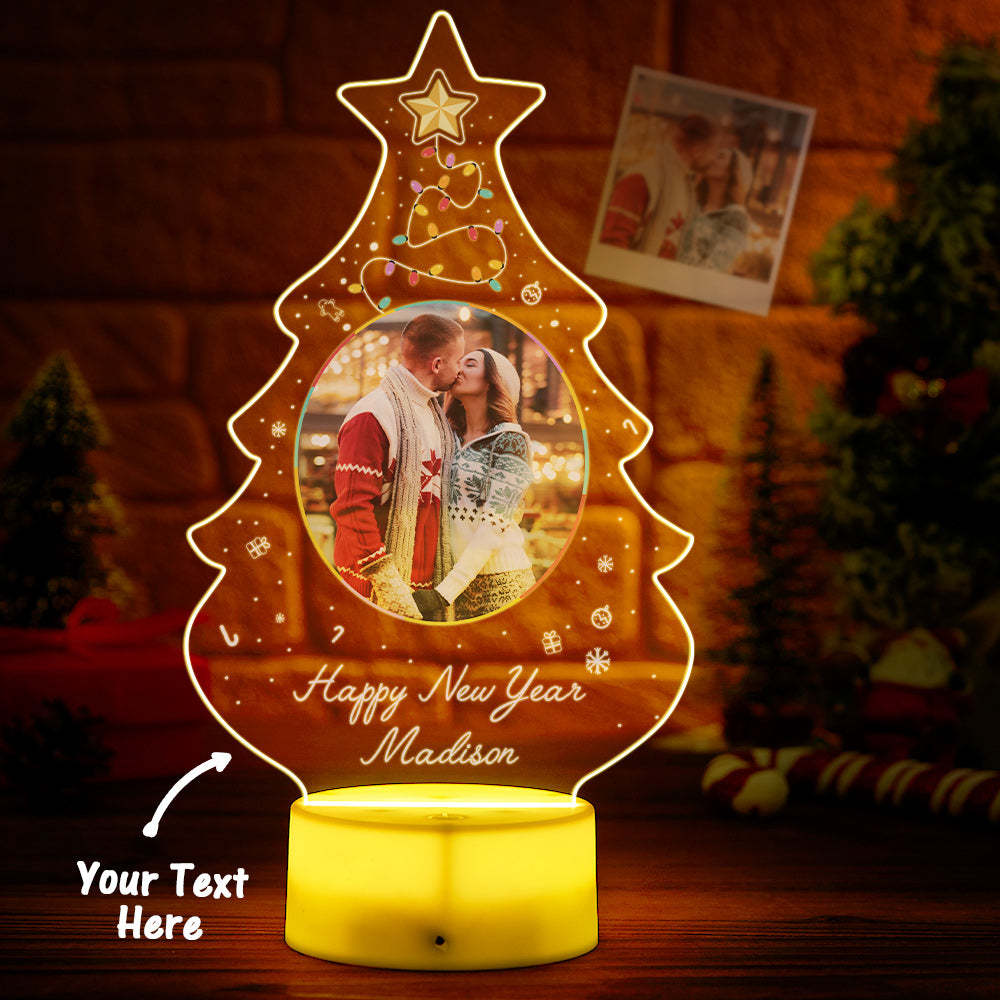You could add your son name on the custom night light