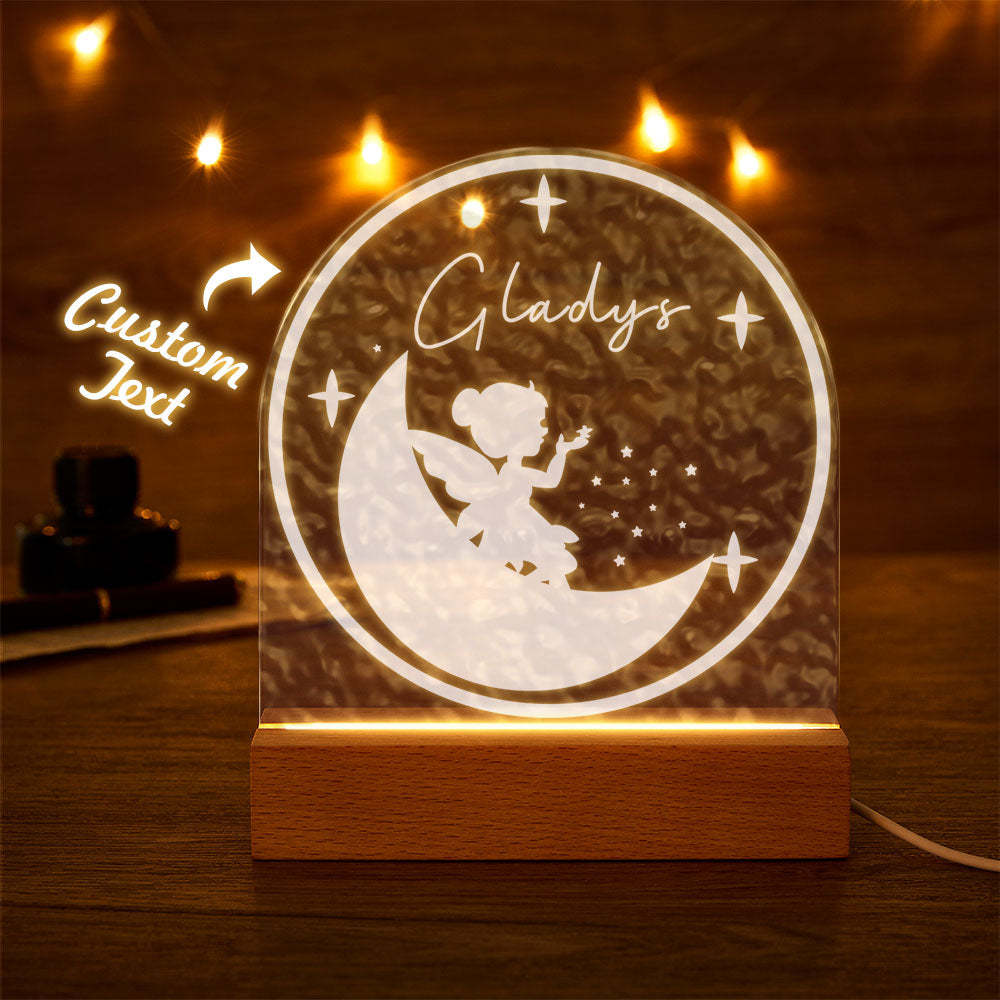 You could add your name on the custom night light