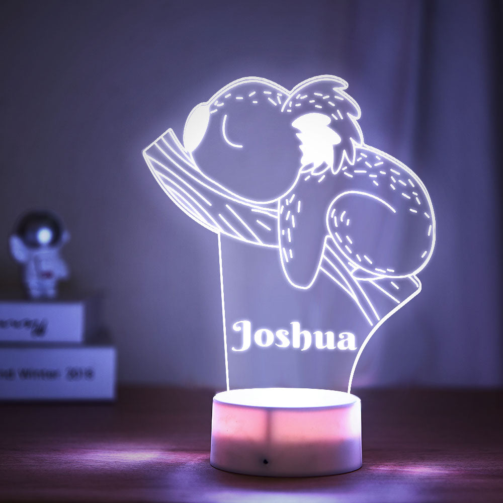 Koala LED Night Light Personalized Name Sign For Kids Bedroom Decor