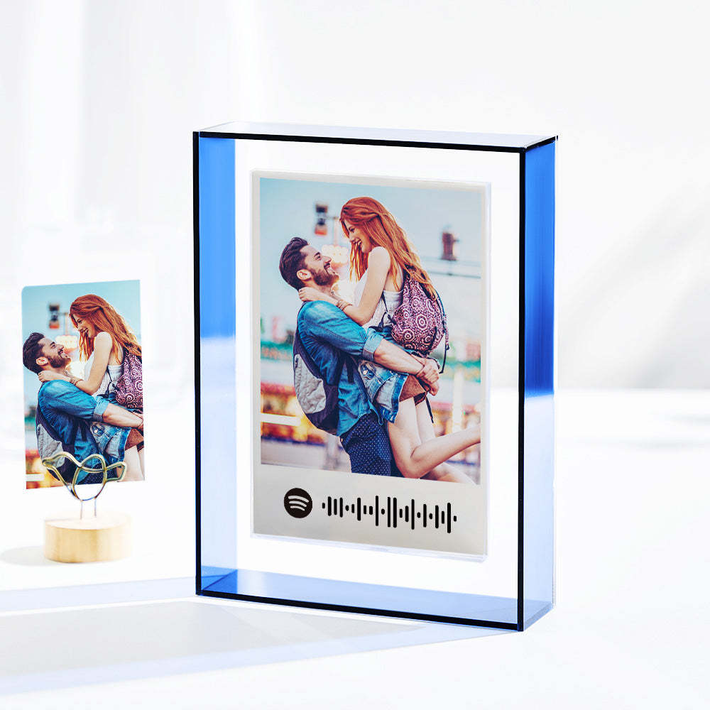 Custom Scannable Spotify Code Ornaments Colored Border Acrylic Gifts - photomoonlampau