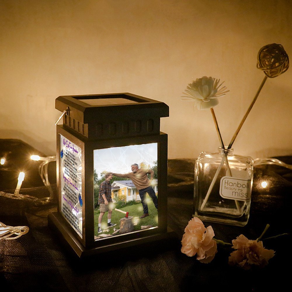 Personalised Photo Lantern Lamp Butterfly Memorial Sympathy gift Gifts For Dad