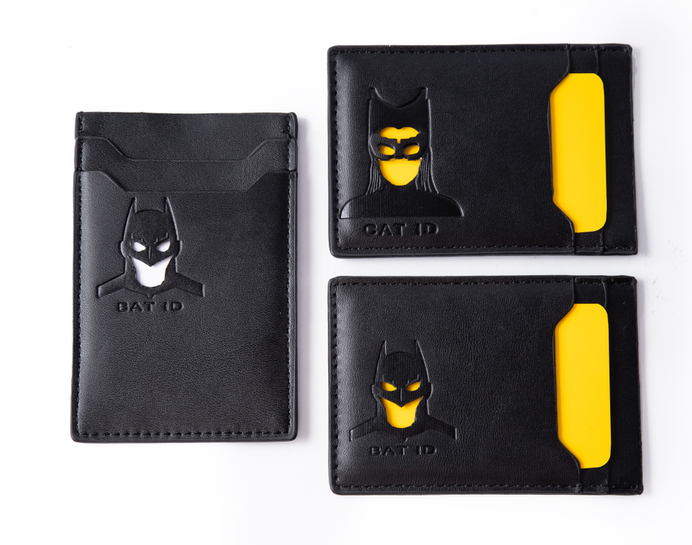Bat ID Wallet The Ultimate Superhero-Inspired Leather Wallet for Men Father Day Gift - photomoonlampau