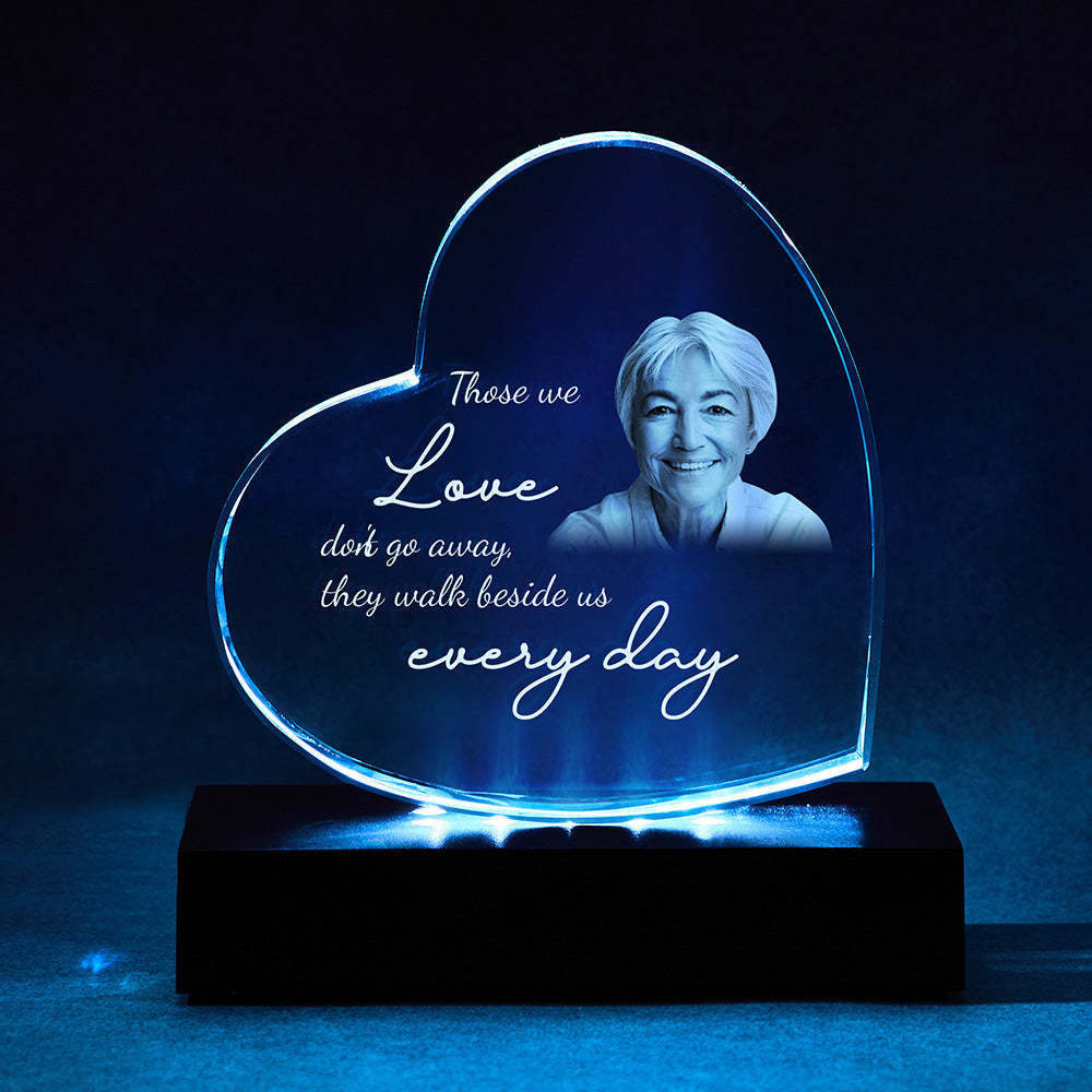 Sympathy Gift Memorial Gifts for Loss of Mother Glass Crystal Heart Bereavement Gifts in Memory of Loved One Loss of Father Husband