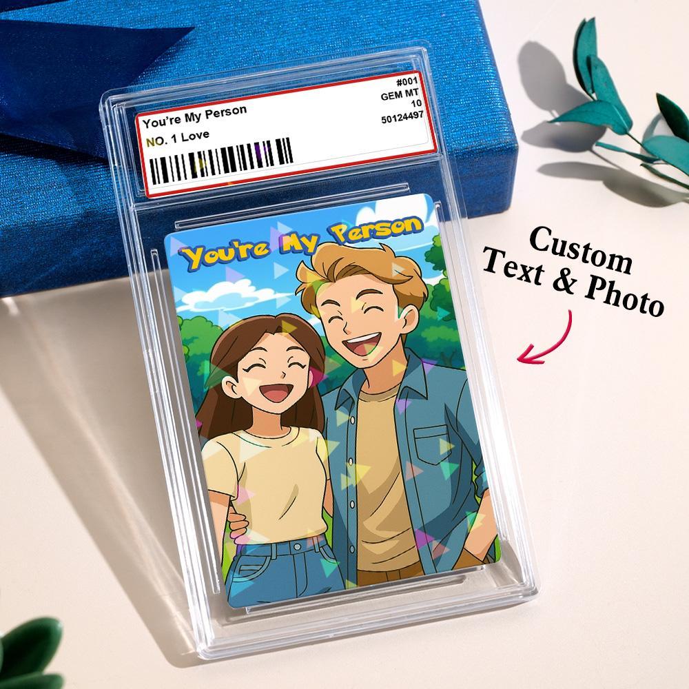 Personalized Card Anniversary Present Turn Your Photo into a Unique Collectible - photomoonlampau